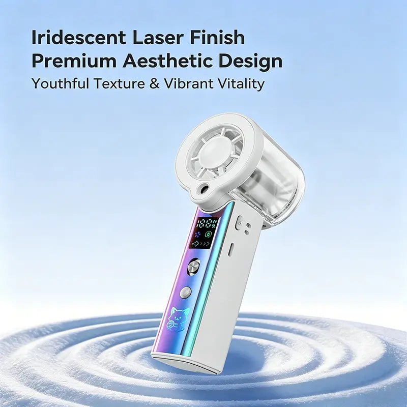 MREGB 2026 New Mist Spray Cooling Handheld Fan — High-Speed ​​Cooling Fan with Long-Lasting Battery, CVT to Randomly Adjust Airflow, Built-In Lighting, Relief Portable Fan for Summer Walk Summerwins